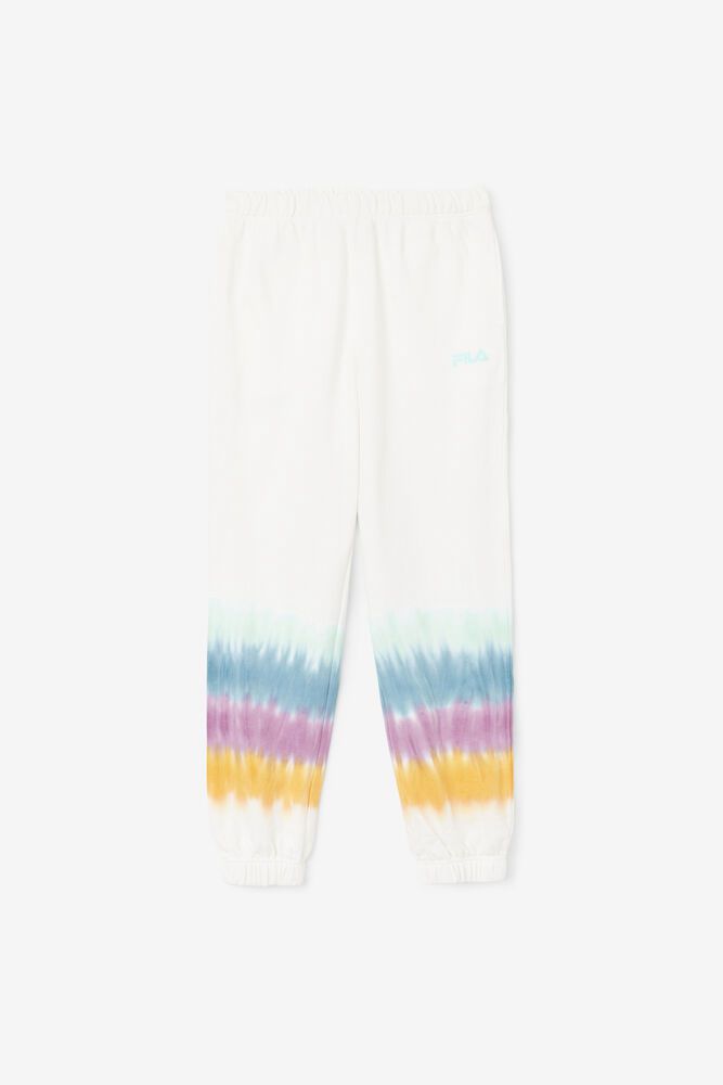 Fila Bukser Dame Hvide Raleigh Tie Dye Jogger ELA-539642